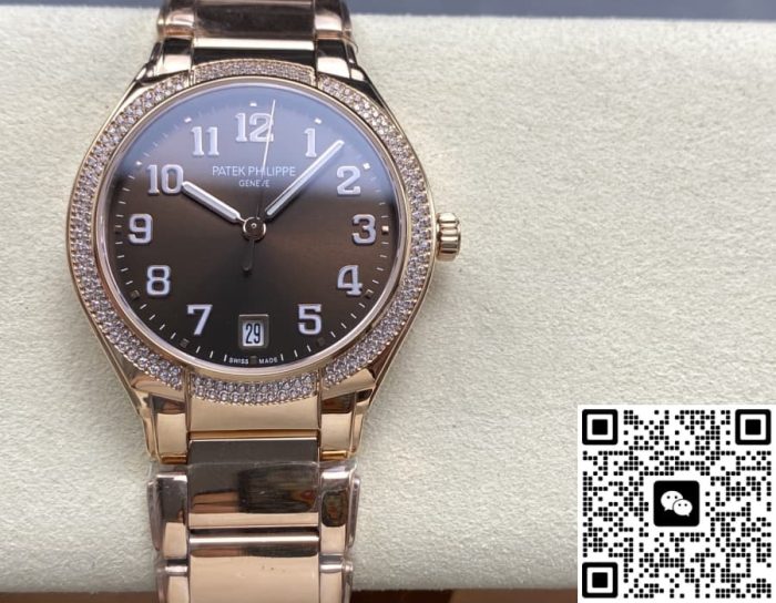 Replica Patek Philippe TWENTY~4 7300-1200R-001 SJ Factory Brown strap - Image 2
