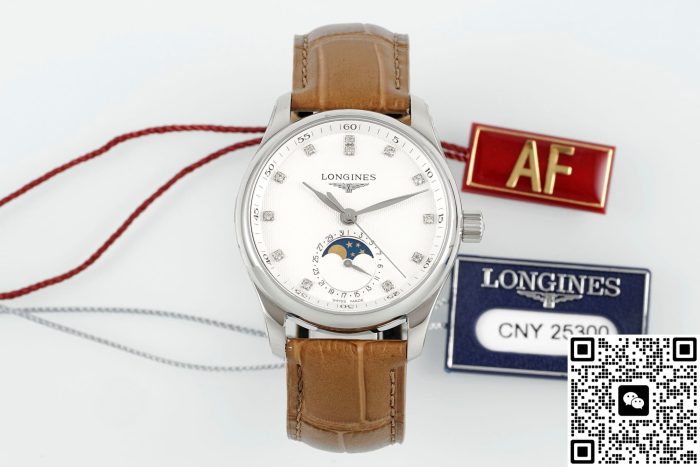 Replica Longines Master Collection L2.409.4.87.4 AF Factory Diamond hour markers - Image 2