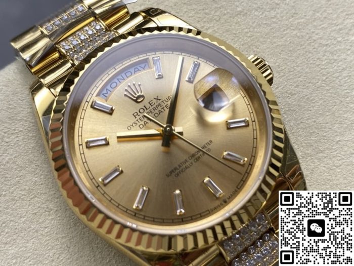 Replica Rolex Day-Date m128238-0133 8+ Factory champagne Dial - Image 3
