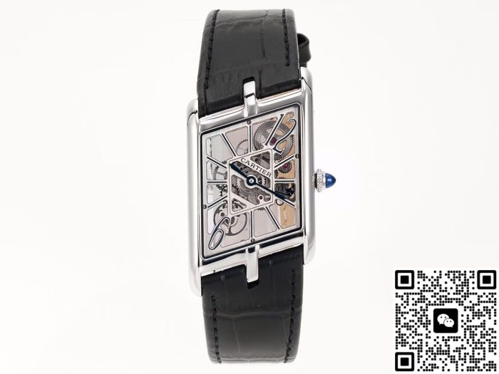 Replica Cartier Tank WHTA0013 TW Factory Black strap - Image 3