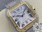 Replica Cartier Santos W2SA0050 AMG Factory White dial - Image 3
