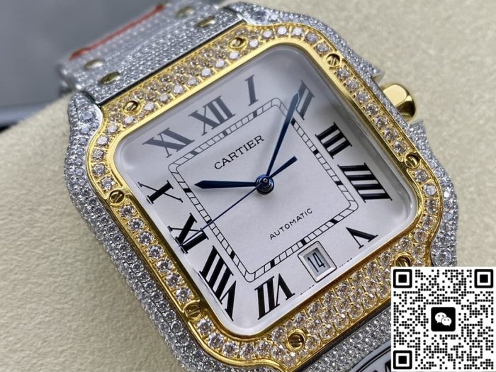 Replica Cartier Santos W2SA0050 AMG Factory White dial - Image 3