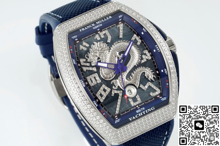 Replica Franck Muller Vanguard ABF Factory blue strap - Image 3