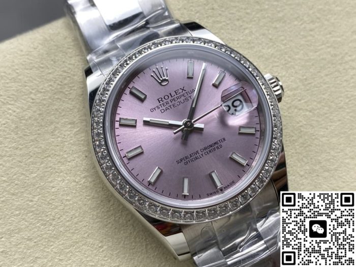 Replica Rolex Datejust m278384rbr-0017 AR Factory Pink dial - Image 3