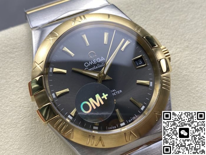 Replica Omega Constellation 123.20.38.21.06.001 OM Factory Warm grey dial - Image 3