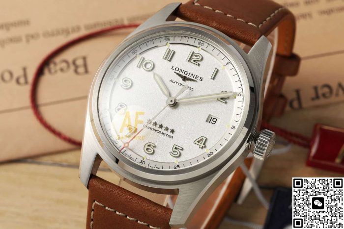 Replica Longines Spirit L3.811.4.73.2 AF Factory Leather strap - Image 3