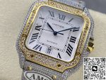 Replica Cartier Santos W2SA0050 AMG Factory White dial - Image 4