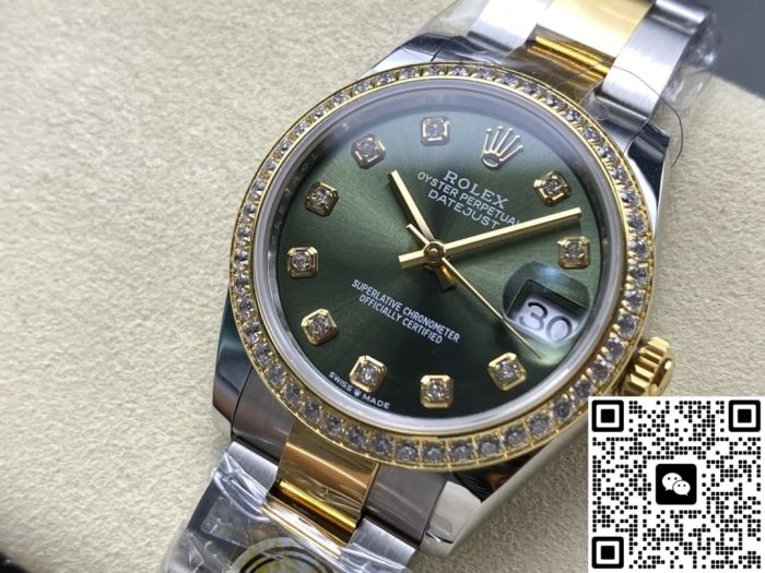 Replica Rolex Datejust m278383rbr-0029 AR Factory Olive green dial - Image 4
