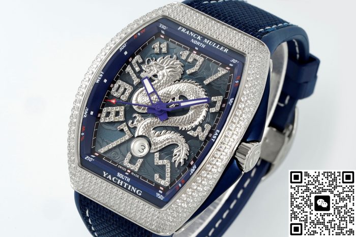Replica Franck Muller Vanguard ABF Factory blue strap - Image 6