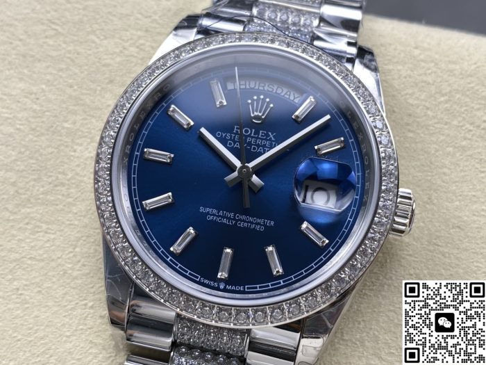 Replica Rolex Day-Date m128349rbr-0052 8+ Factory Bright blue - Image 4