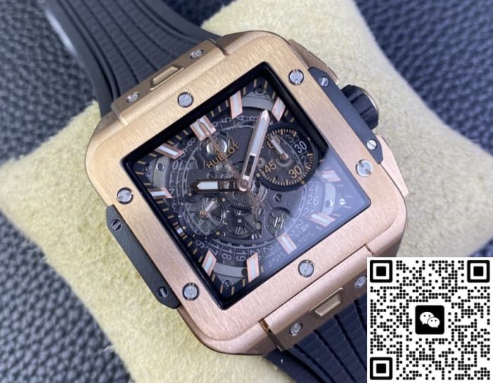 Replica Hublot SQUARE BANG UNICO 821.OX.0180.RX BB Factory Sapphire dial - Image 4