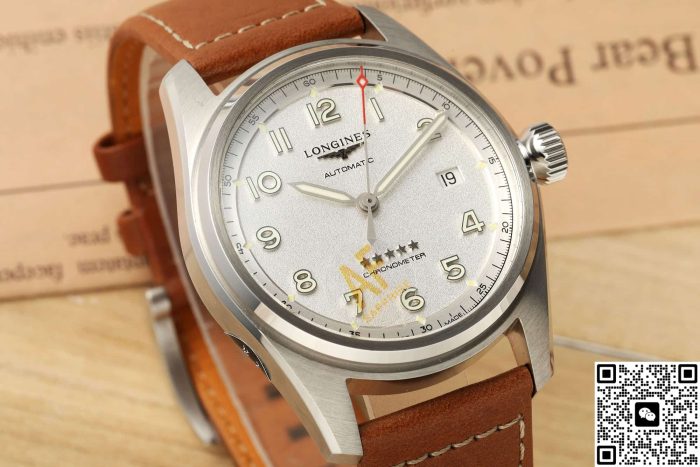 Replica Longines Spirit L3.811.4.73.2 AF Factory Leather strap - Image 4