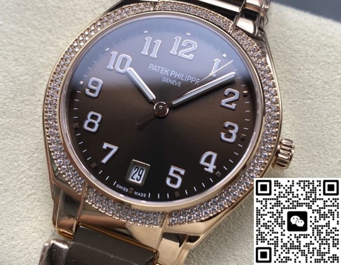 Replica Patek Philippe TWENTY~4 7300-1200R-001 SJ Factory Brown strap - Image 5