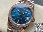 Replica Rolex Day-Date m128345rbr-0084 8+ Factory Blue green dial - Image 4