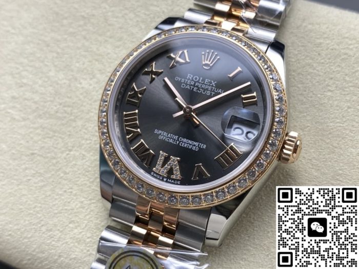 Replica Rolex Datejust m278381rbr-0030 AR Factory Rhodium white dial - Image 4