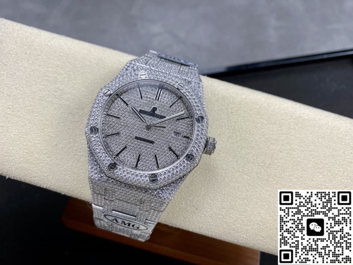 Replica Audemars Piguet Royal Oak 15400ST.010 AMG Factory Silver dial - Image 5