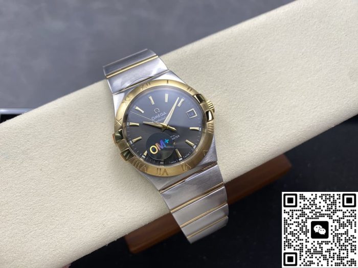 Replica Omega Constellation 123.20.38.21.06.001 OM Factory Warm grey dial - Image 5