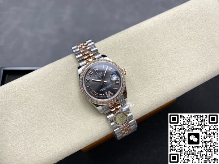 Replica Rolex Datejust m278381rbr-0030 AR Factory Rhodium white dial - Image 6