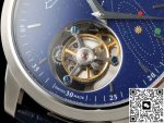 Replica Jaeger LeCoultre Master Control 16634E1 RMS Factory Tourbillon Blue strap - Image 5