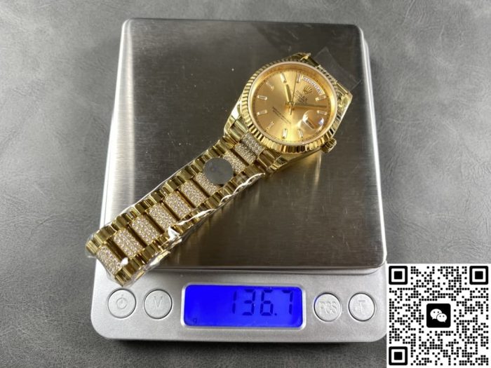 Replica Rolex Day-Date m128238-0133 8+ Factory champagne Dial - Image 11