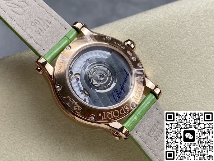 Replica Chopard HAPPY SPORT 274893-5016 YF Factory Mint green dial - Image 7