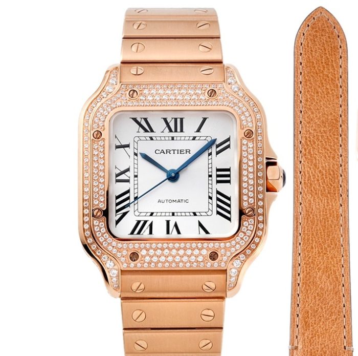 Replica Cartier Santos WJSA0012 BV Factory Square dial - Image 1