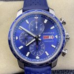 Replica Chopard MILLE MIGLIA 168571-3007 V7 Factory Calfskin leather strap