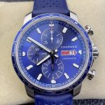 Replica Chopard MILLE MIGLIA 168571-3007 V7 Factory Calfskin leather strap - Image 11