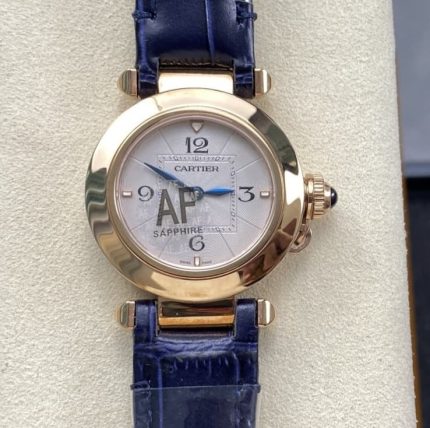 Replica Cartier Pasha WGPA0018 AF Factory Pearlescent guilloché dial