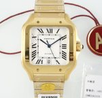 Replica Cartier Santos WGSA0042 AF Factory Square dial