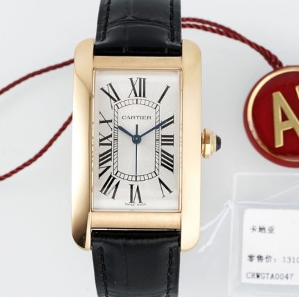 Replica Cartier Tank WGTA0134 AF Factory Alligator leather strap