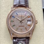 Replica Rolex Day-Date 128155RBR 8+ Factory Big calendar