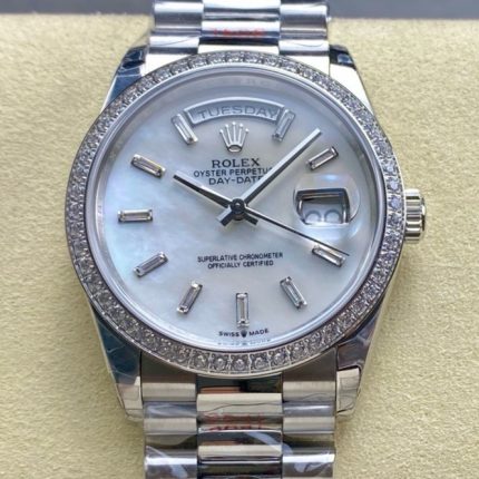 Replica Rolex Day-Date m228349rbr-0046 8+ factory Silver strap