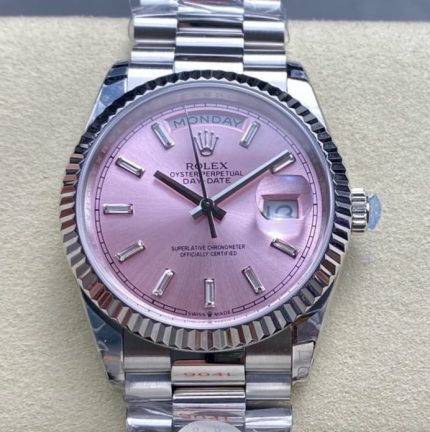 Replica Rolex Day-Date M128239-0071 8+ Factory Pink dial