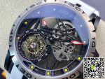 Replica Roger Dubuis Excalibur RDDBEX0549 BBR Factory Tourbillon White Leather Strap - Image 6