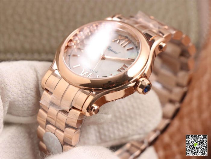 Replica Chopard Happy Sport 274808-5002 YF Factory Rose Gold Case - Image 6