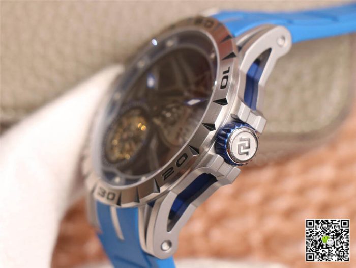Replica Roger Dubuis Excalibur Spidr RDDBEX0479 JB Factory Blue Strap - Image 6