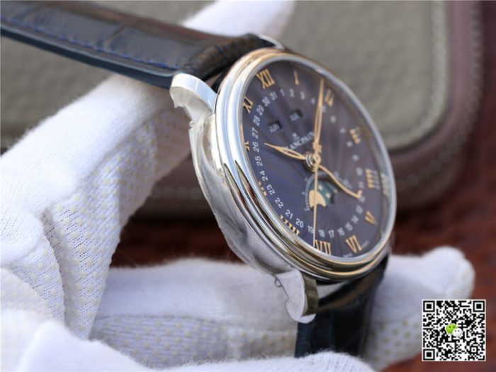 Replica Blancpain Villeret 6654-1529-55B OM Factory Dark Blue Strap - Image 6