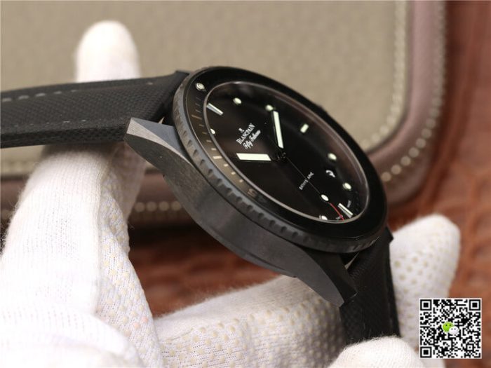 Replica Blancpain Fifty Fathoms Bathyscaphe 5000-0130-B52-B GF Factory Black Strap - Image 6
