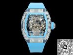 Replica Richard Mille RM56-02 RM Factory Tourbillon blue strap - Image 2