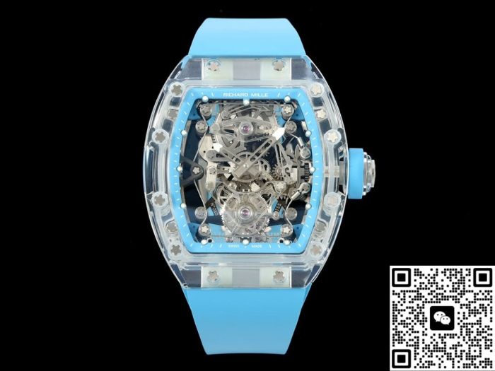 Replica Richard Mille RM56-02 RM Factory Tourbillon blue strap - Image 2