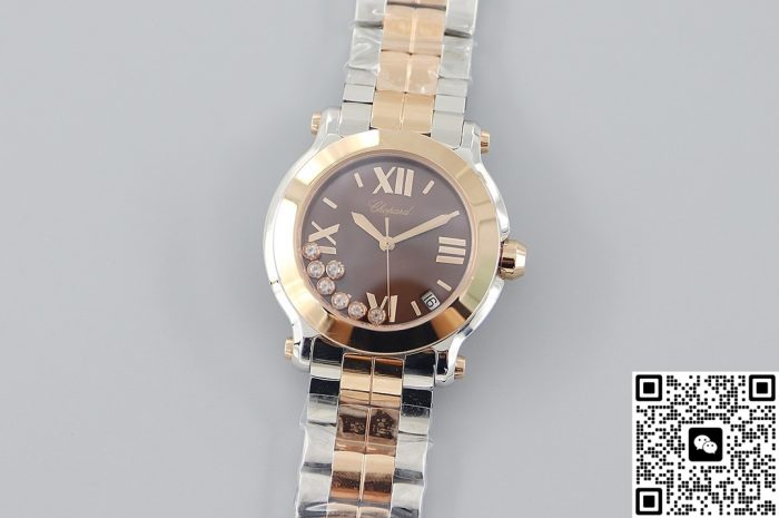 Replica Chopard HAPPY DIAMONDS 278488-9003 YF Factory Roman numerals - Image 2