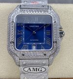Replica Cartier Santos WSSA0010 AMG Factory Folding clasp
