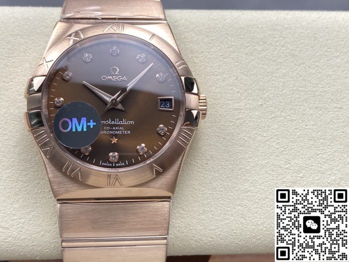 Replica Omega Constellation 123.50.38.21.63.001 OM Factory Dark brown dial - Image 2