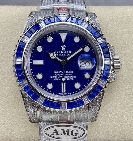 Replica Rolex Greenwich II 116759 SAru-78211 AMG Factory Blue Dial