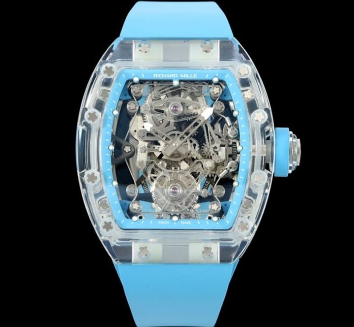 Replica Richard Mille RM56-02 RM Factory Tourbillon blue strap - Image 1