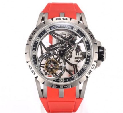 Replica Roger Dubuis Excalibur RDDBEX0479 NEW Factory Red strap