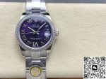 Replica Rolex Datejust m278384rbr-0029 AR Factory Eggplant purple dial - Image 13