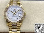 Replica Rolex Day-Date m128348rbr-0048 8+ Factory Diamond bezel - Image 2