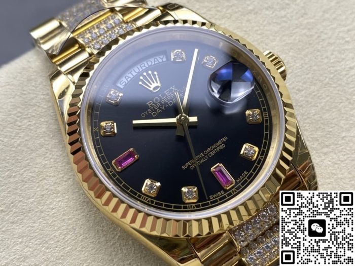 Replica Rolex Day-Date m118238-0405 8+ Factory Diamond hour markers - Image 3